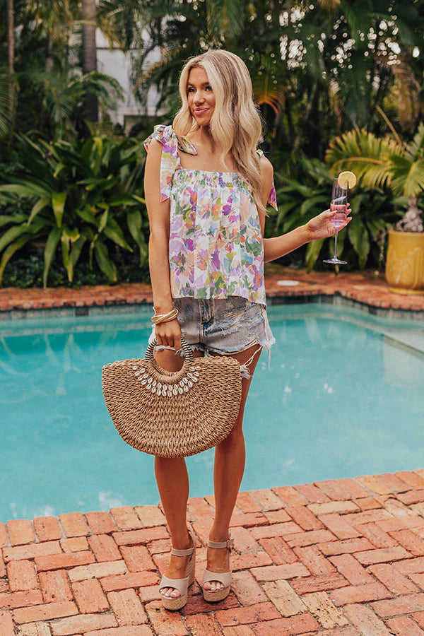 Coastal Charm Shift Top