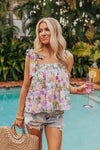 Coastal Charm Shift Top