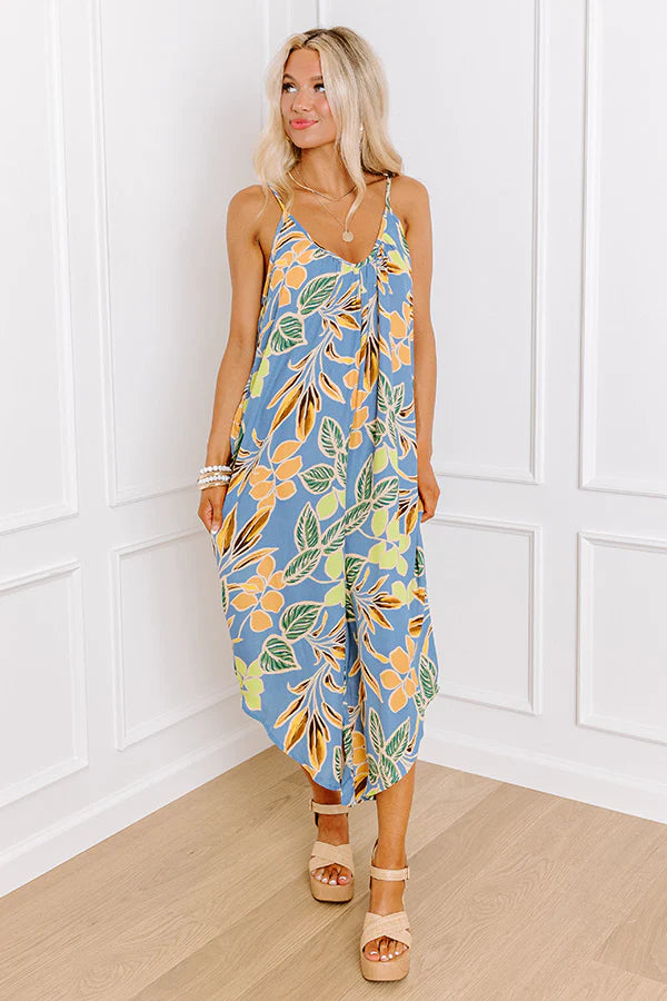 Vacay State Of Mind Jumpsuit in Airy Blue