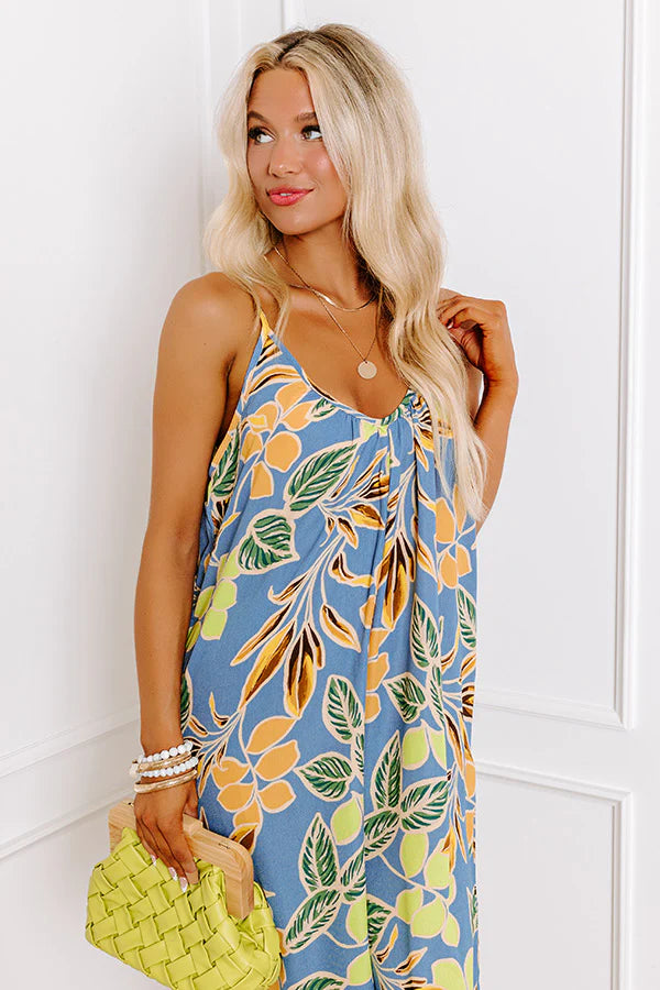 Vacay State Of Mind Jumpsuit in Airy Blue