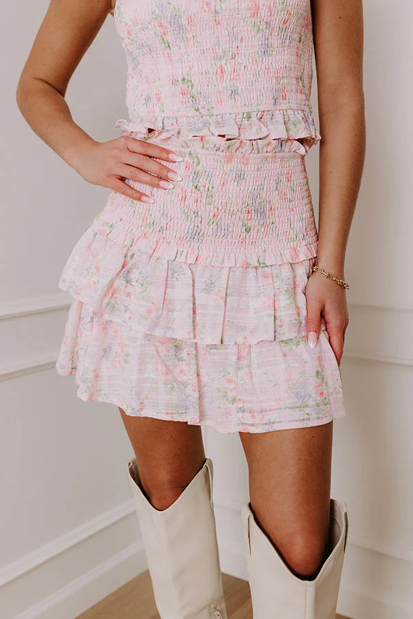 Sweet Pea High Waist Mini Skirt