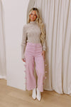 The Layla High Waist Wide Leg Jean in Lavender