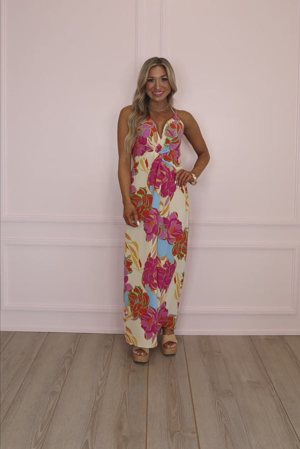 Tropicana Trendsetters Floral Jumpsuit